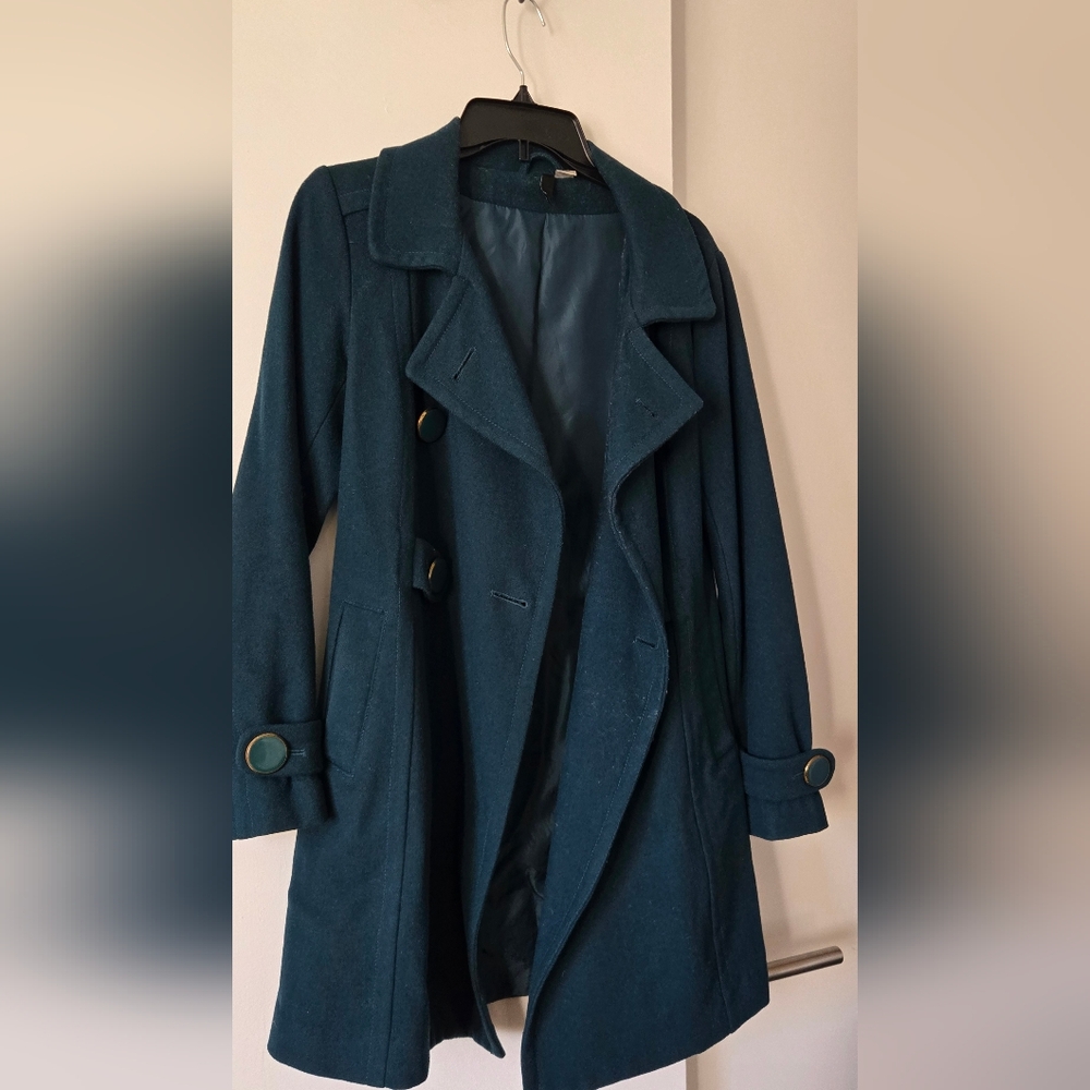H&M Elegant Teal/green Women's Coat